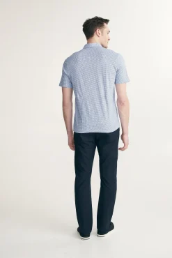 Houndstooth printed jersey shirt