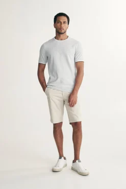 Jacquard t-shirt with rib detail