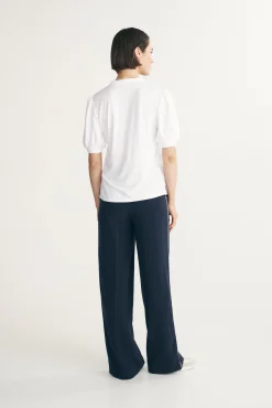 Jersey back blouse