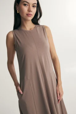 Jersey maxi dress