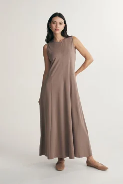 Jersey maxi dress