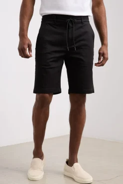Knitted bermuda with drawstring