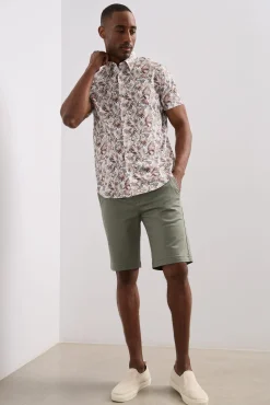 Knitted bermuda with drawstring