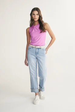 Knot detail sleeveless top