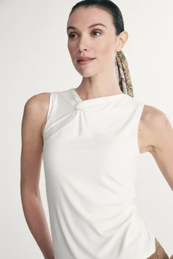 Knot detail sleeveless top