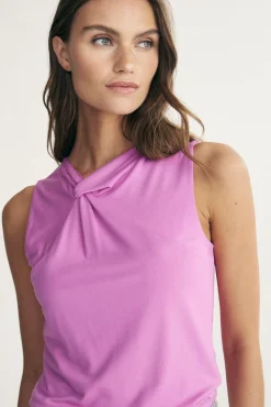 Knot detail sleeveless top