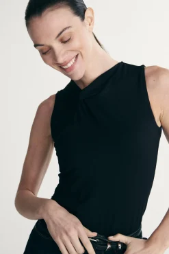 Knot detail sleeveless top