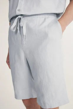 Linen bermuda with drawstring