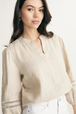 Linen fluid shirt