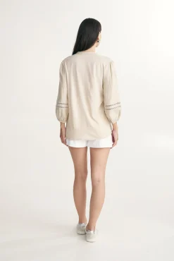 Linen fluid shirt
