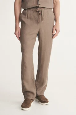 Linen pant with drawstring