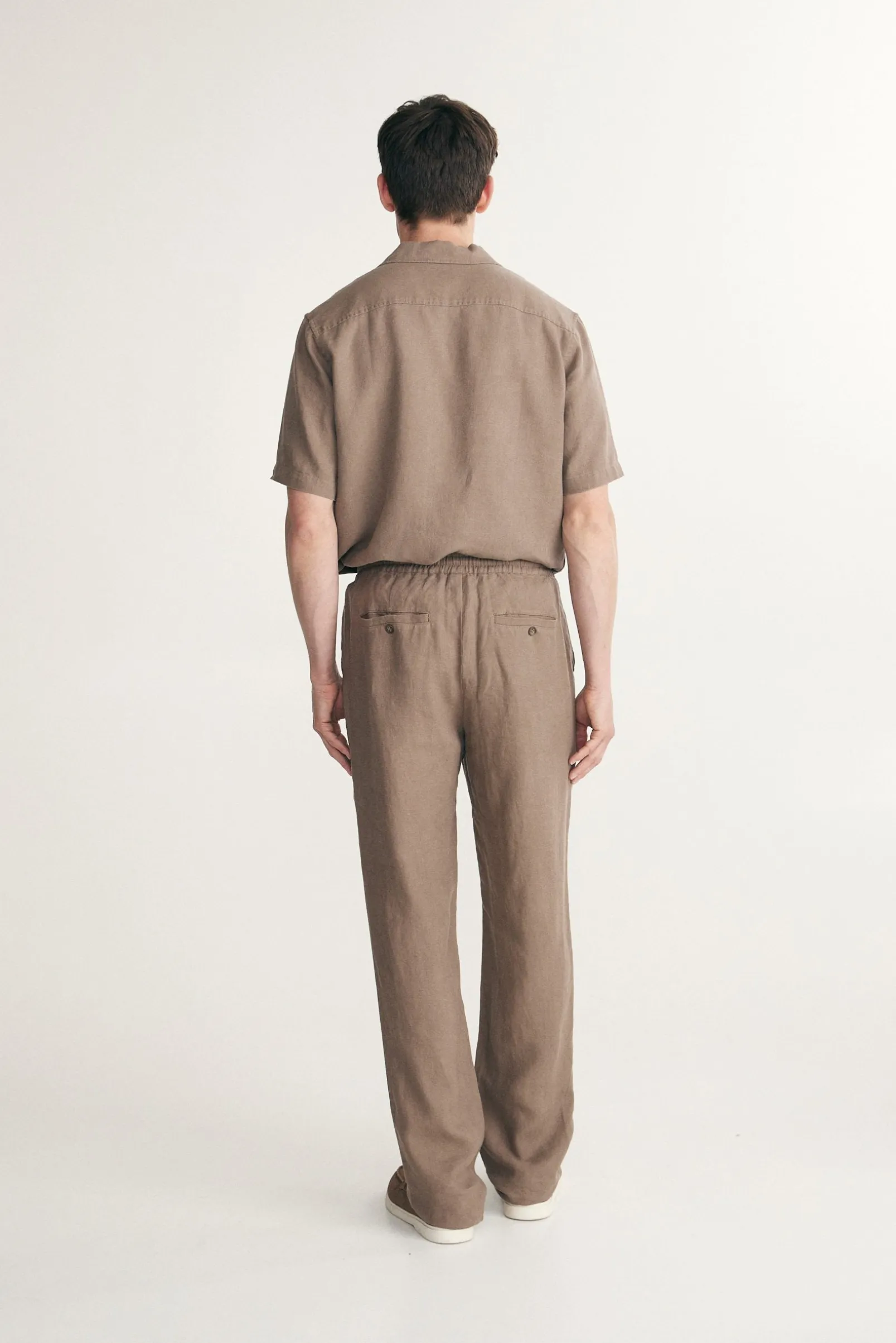 Linen pant with drawstring