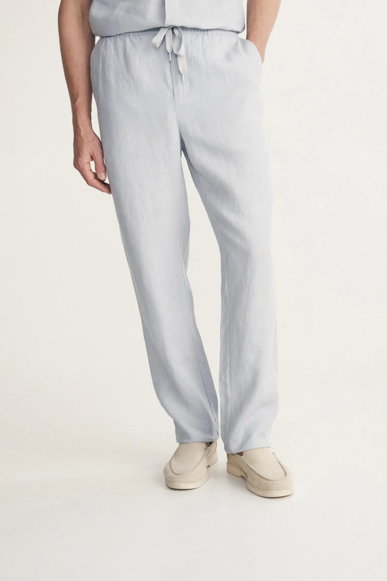 Linen pant with drawstring