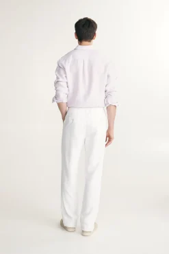 Linen pant with drawstring