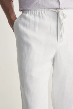 Linen pant with drawstring