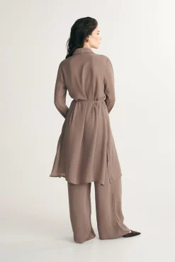 Long sheer blouse