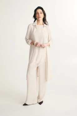 Long sheer blouse