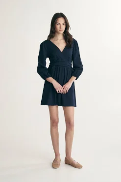 Long sleeve romper dress