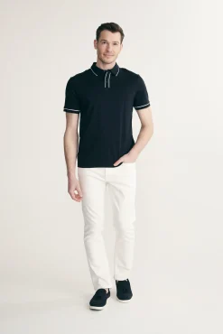 Mercerized cotton polo