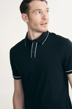 Mercerized cotton polo