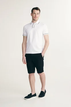 Mercerized cotton polo