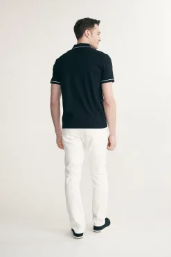 Mercerized cotton polo