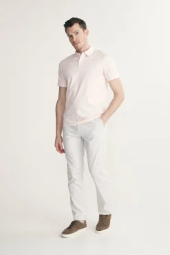 Mercerized cotton polo