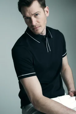Mercerized cotton polo