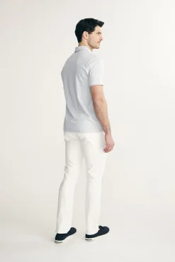 Mercerized cotton polo
