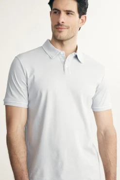 Mercerized cotton polo