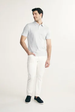 Mercerized cotton polo