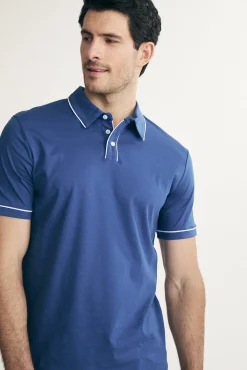 Mercerized cotton polo