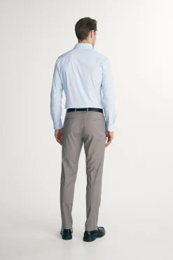 Micro pattern extra-fitted shirt