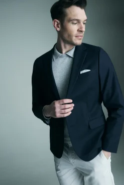 Notch collar Extra-fitted blazer