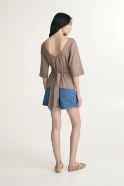 Open back t-shirt