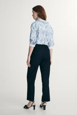 Pant with double waistband