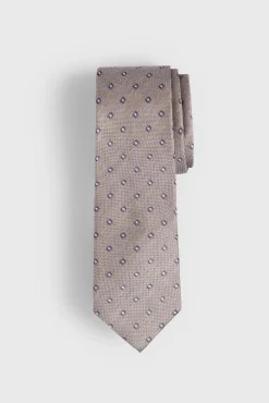Patterned jacquard tie