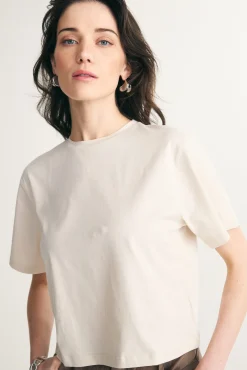 Pima cotton cropped t-shirt