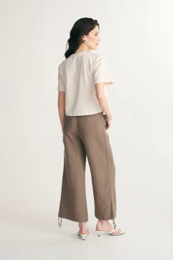 Pima cotton cropped t-shirt