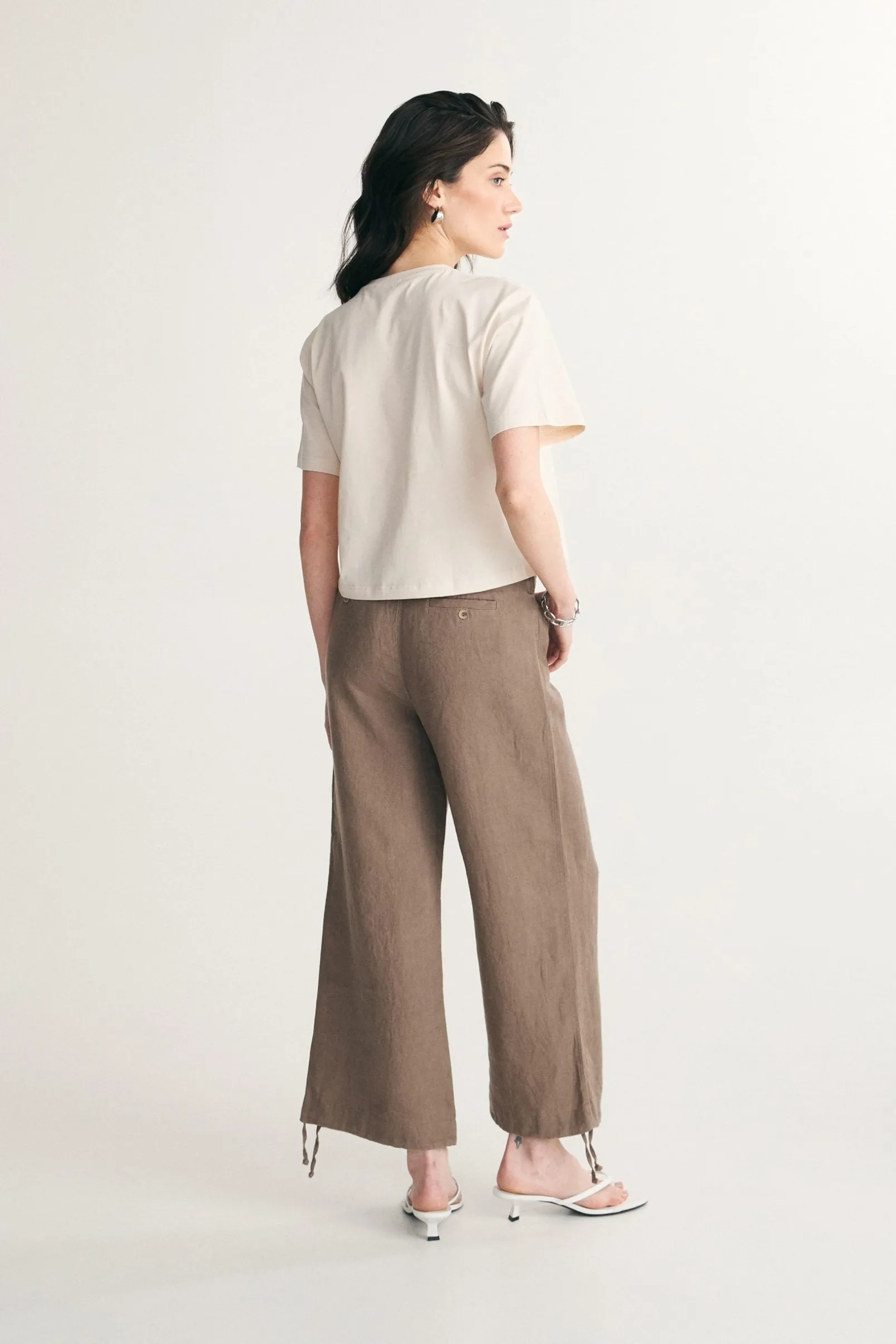 Pima cotton cropped t-shirt