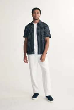 Pinstripe jersey shirt