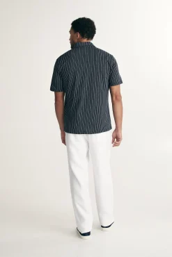Pinstripe jersey shirt