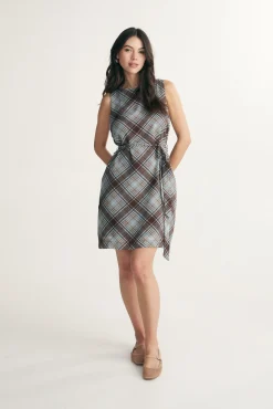 Plaid A line dress