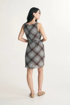 Plaid A line dress
