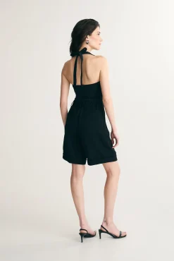Pleated high waist shorts
