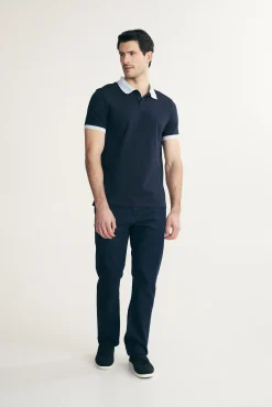 Polo with contrast collar