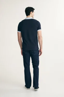 Polo with contrast collar