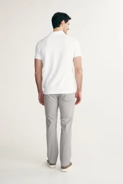 Polo with rib collar