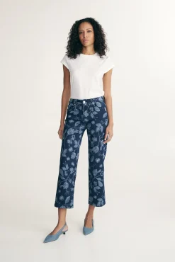 Printed classic jean