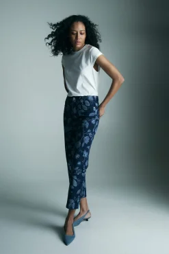 Printed classic jean